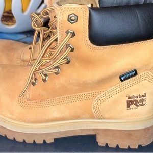 Worn once Timberland Steel Toe boots